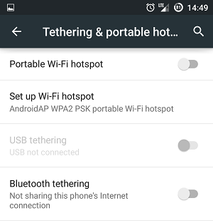 How to use an Android smartphone as a hotspot
